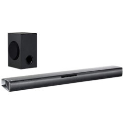 LG SJ2 Bluetooth Sound Bar with Wireless Subwoofer, Black